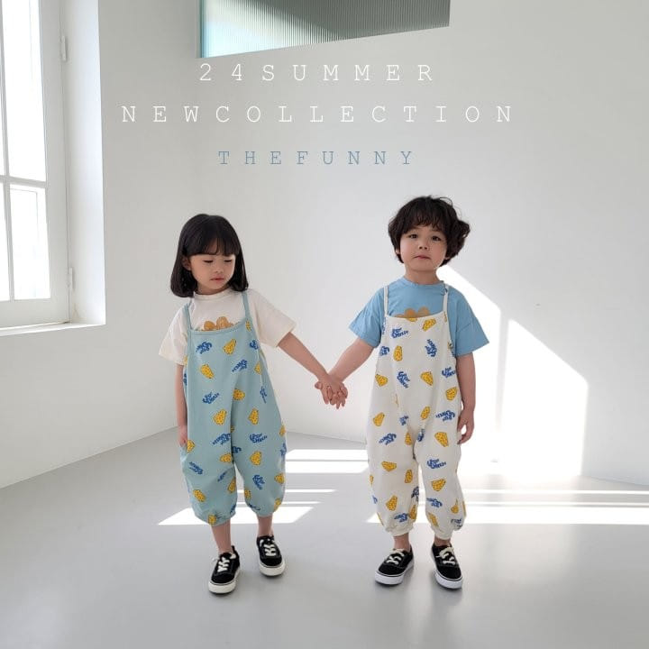 The Funny - Korean Children Fashion - #kidsshorts - Cheese Jump Suit