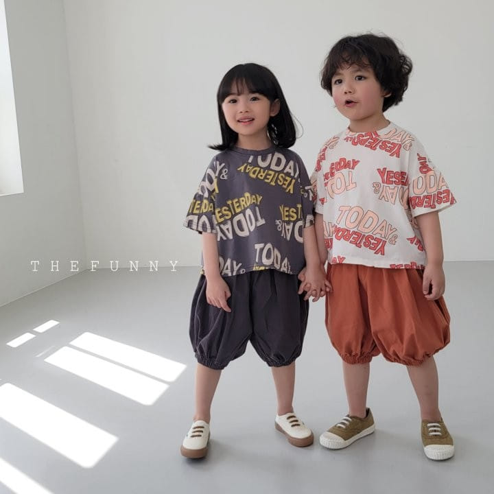 The Funny - Korean Children Fashion - #kidsshorts - Lettering Tee - 5