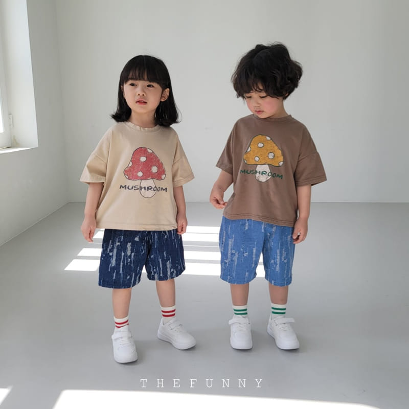 The Funny - Korean Children Fashion - #kidsshorts - Mushroom Tee - 3