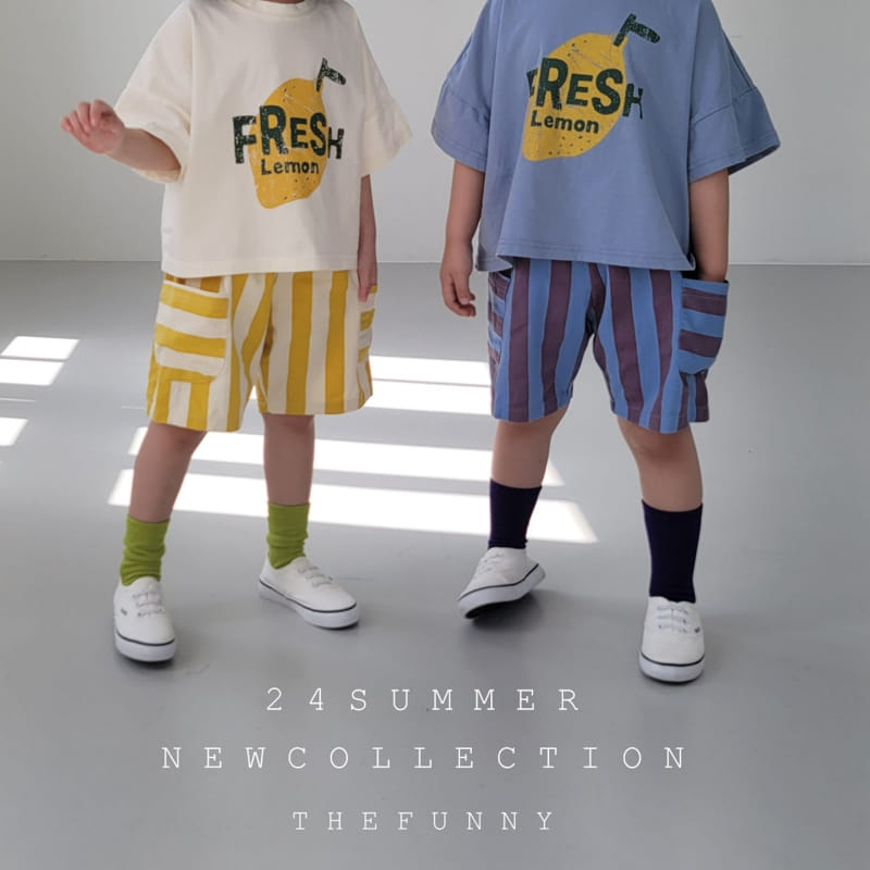 The Funny - Korean Children Fashion - #kidsshorts - Line Pants - 2