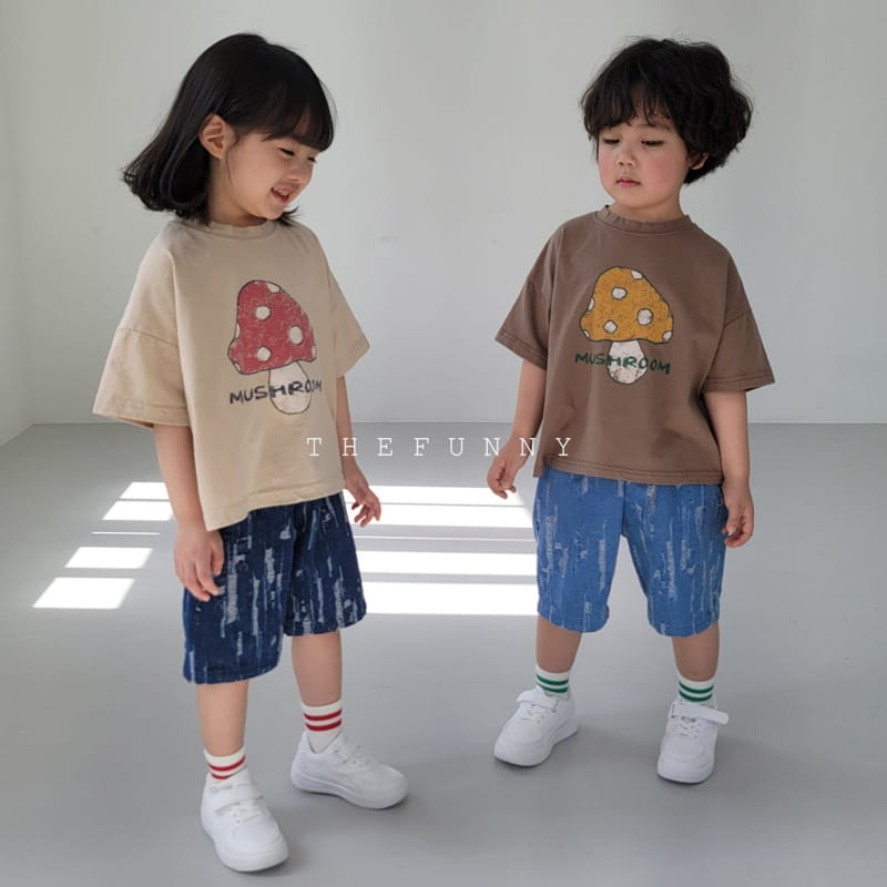 The Funny - Korean Children Fashion - #kidsshorts - Mushroom Tee - 4