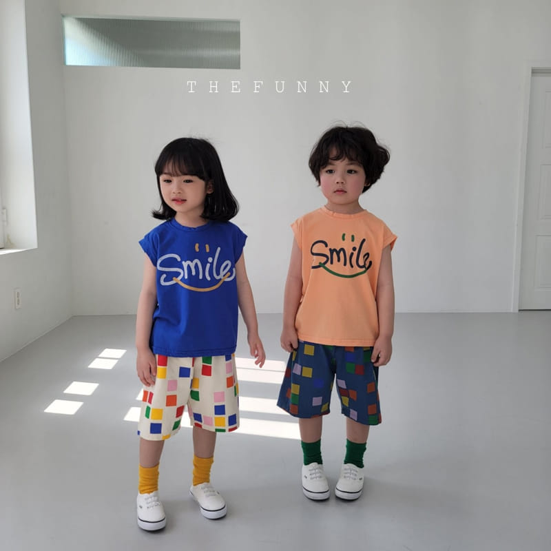 The Funny - Korean Children Fashion - #kidsstore - Smile Sleeveless Tee - 2