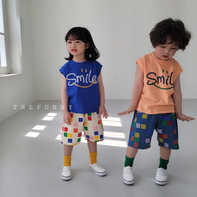 The Funny - Korean Children Fashion - #kidzfashiontrend - Smile Sleeveless Tee - 3