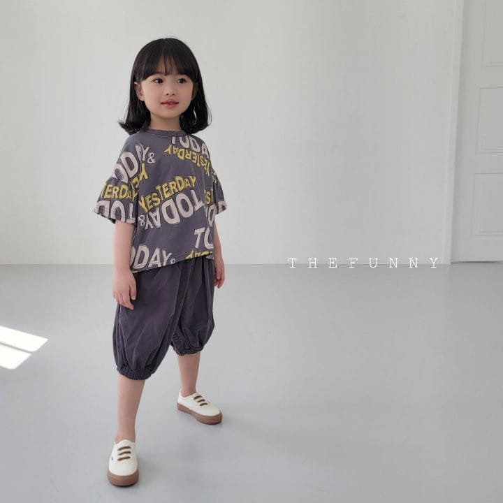 The Funny - Korean Children Fashion - #minifashionista - Lettering Tee - 11