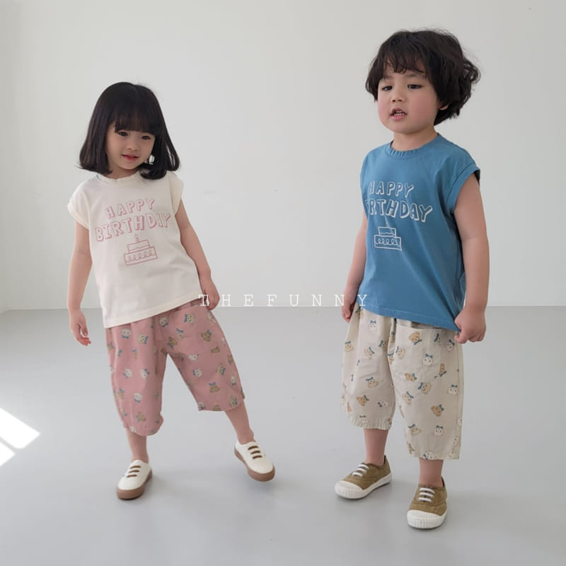 The Funny - Korean Children Fashion - #minifashionista - Brithday Sleeveless Tee - 5