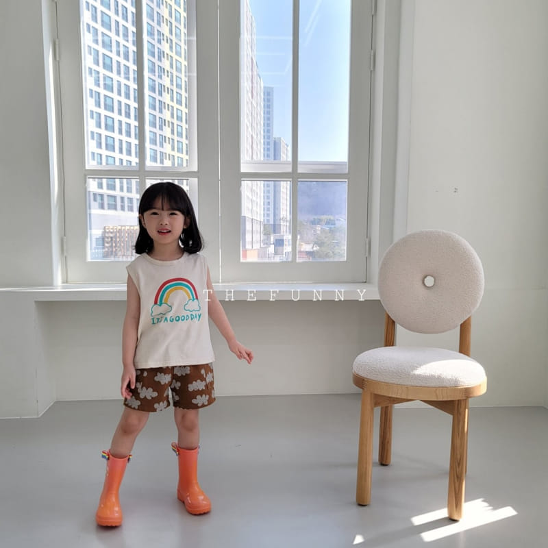 The Funny - Korean Children Fashion - #prettylittlegirls - Rainbow Sleeveless Tee - 9