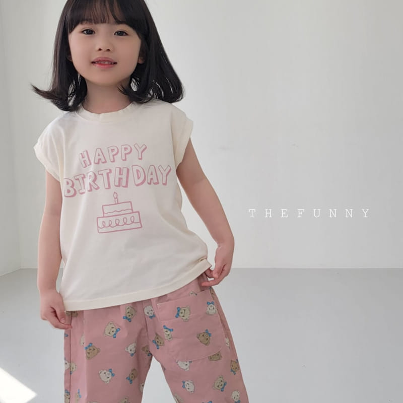 The Funny - Korean Children Fashion - #prettylittlegirls - Brithday Sleeveless Tee - 6