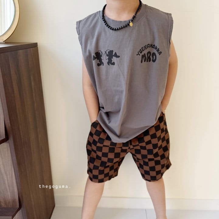 Thegoguma - Korean Children Fashion - #Kfashion4kids - Puzzel Check Pants - 3