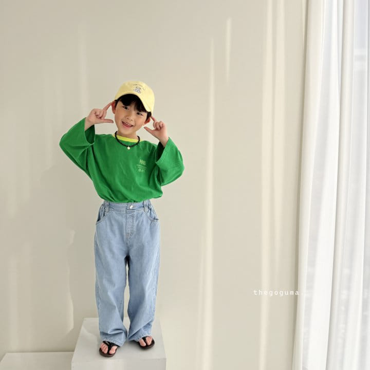 Thegoguma - Korean Children Fashion - #childofig - Comfortable Fit Denim Pants - 11
