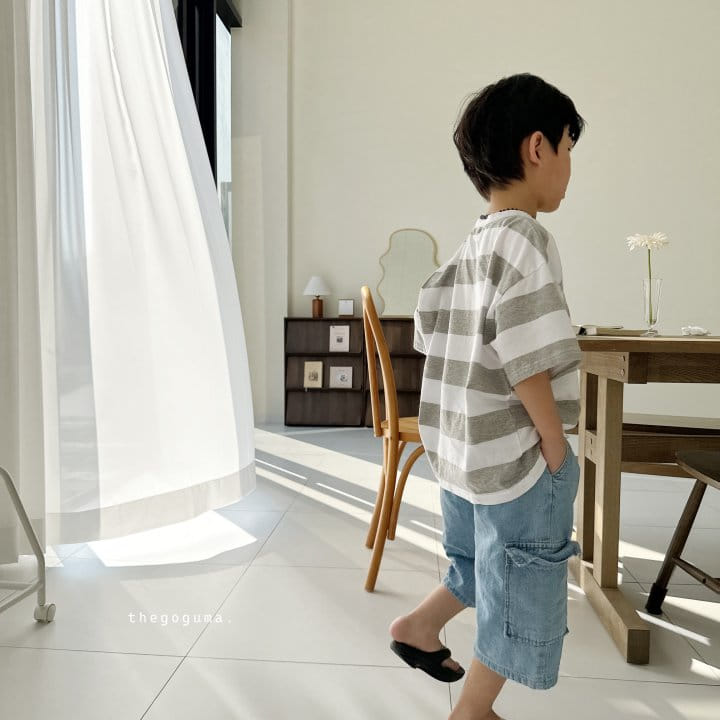 Thegoguma - Korean Children Fashion - #childofig - Gunbbang Denim Cropped Shorts - 9