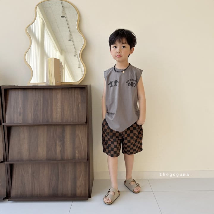 Thegoguma - Korean Children Fashion - #Kfashion4kids - Puzzel Check Pants - 4
