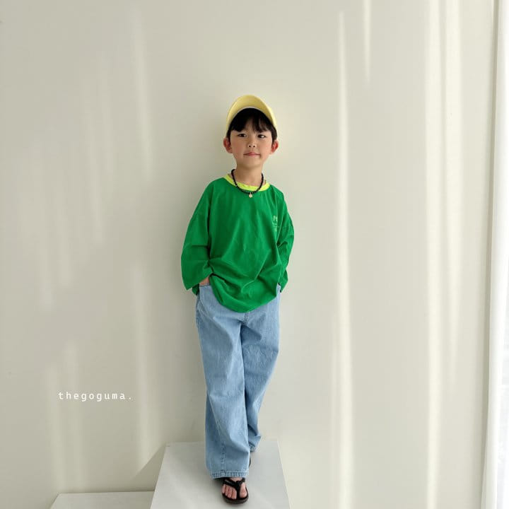 Thegoguma - Korean Children Fashion - #minifashionista - Comfortable Fit Denim Pants - 9