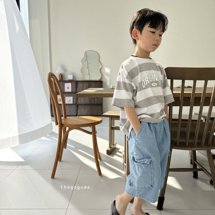 Thegoguma - Korean Children Fashion - #stylishchildhood - Gunbbang Denim Cropped Shorts - 8