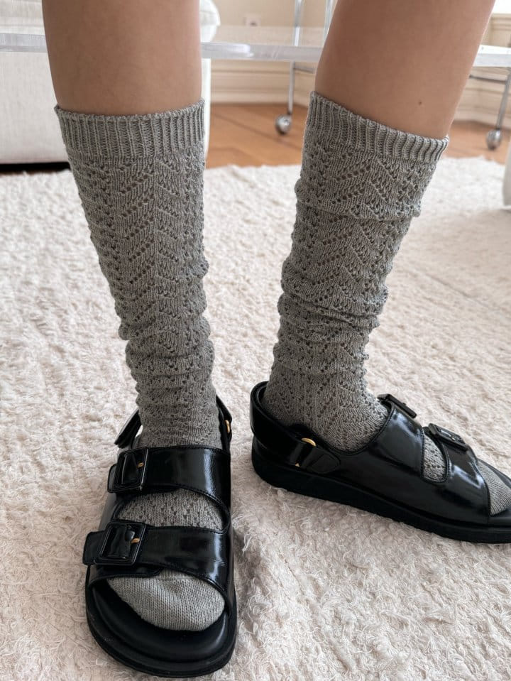 There's - Korean Women Fashion - #thelittlethings - Punching Knee Socks - 5