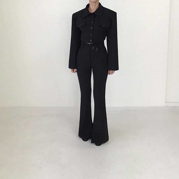 Twomoon - Korean Women Fashion - #momslook - Lucys Crop Jacket - 2