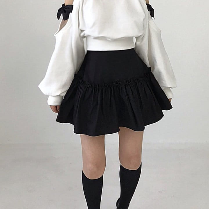Twomoon - Korean Women Fashion - #momslook - Sia Shirring Skirt - 2