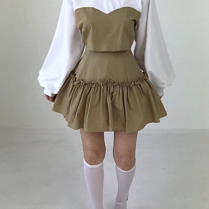Twomoon - Korean Women Fashion - #momslook - Sia Shirring Skirt - 6
