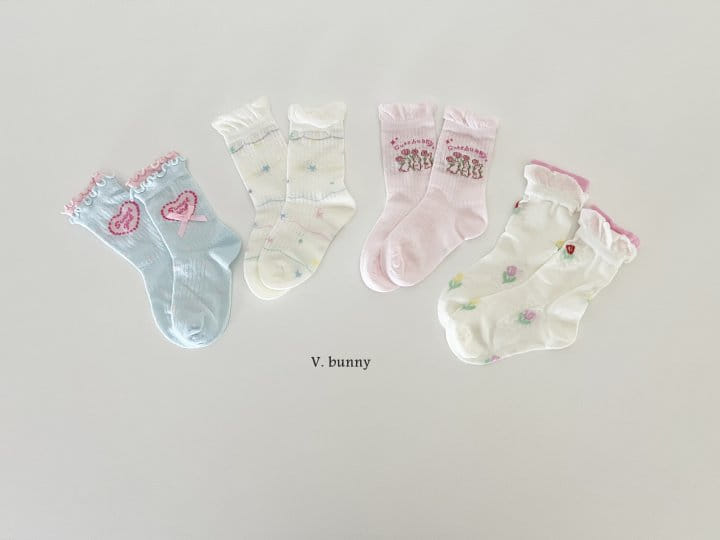 V Bunny - Korean Children Fashion - #Kfashion4kids - Cute Bunny Socks Set - 10