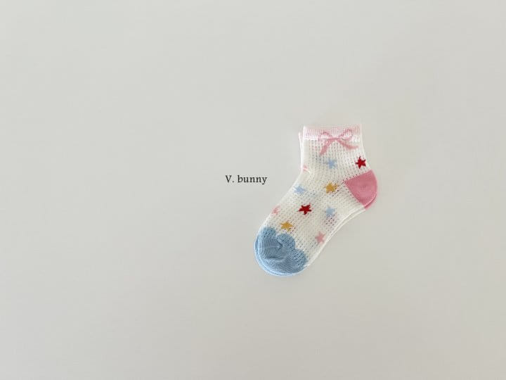 V Bunny - Korean Children Fashion - #kidzfashiontrend - Ribbon Star Socks Set - 4