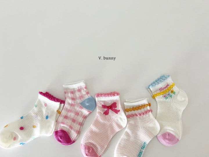 V Bunny - Korean Children Fashion - #Kfashion4kids - Sweet Socks Set - 2
