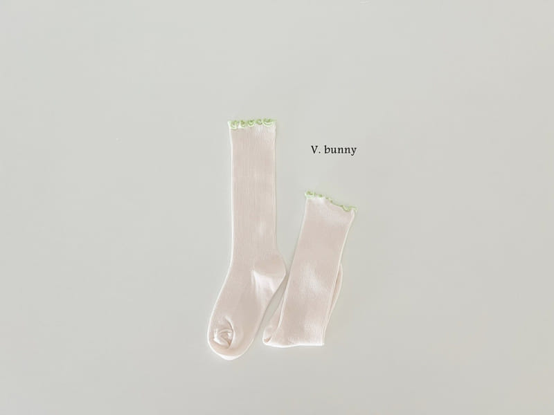 V Bunny - Korean Children Fashion - #childofig - Frill Long Socks Set - 7