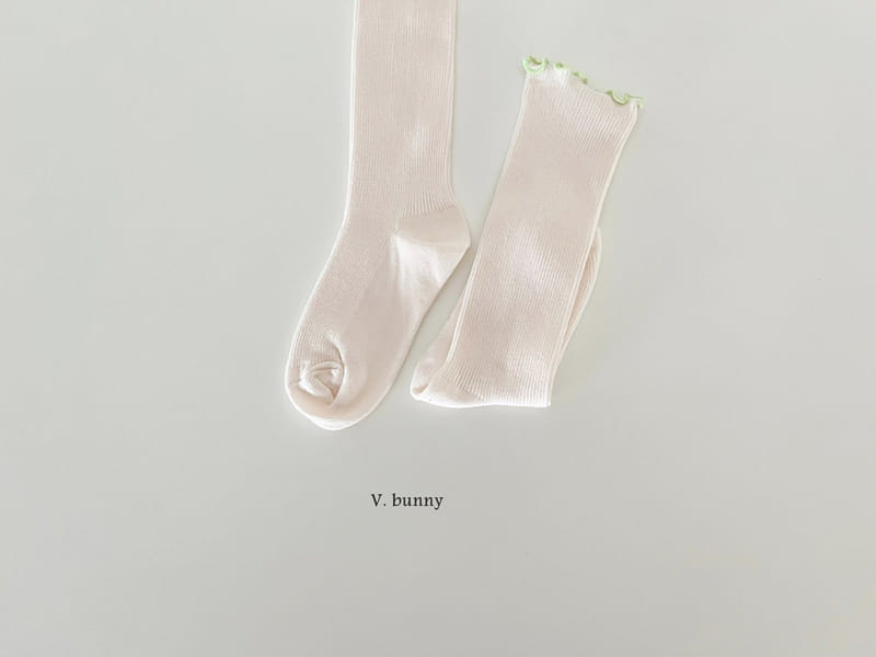 V Bunny - Korean Children Fashion - #childofig - Frill Long Socks Set - 8