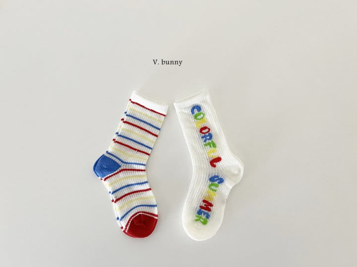 V Bunny - Korean Children Fashion - #childofig - Three Bear Socks Set - 10