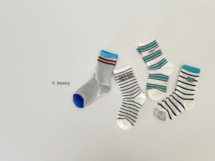 V Bunny - Korean Children Fashion - #childofig - Catch Socks Set - 7