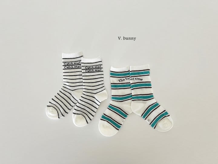 V Bunny - Korean Children Fashion - #childofig - Catch Socks Set - 8
