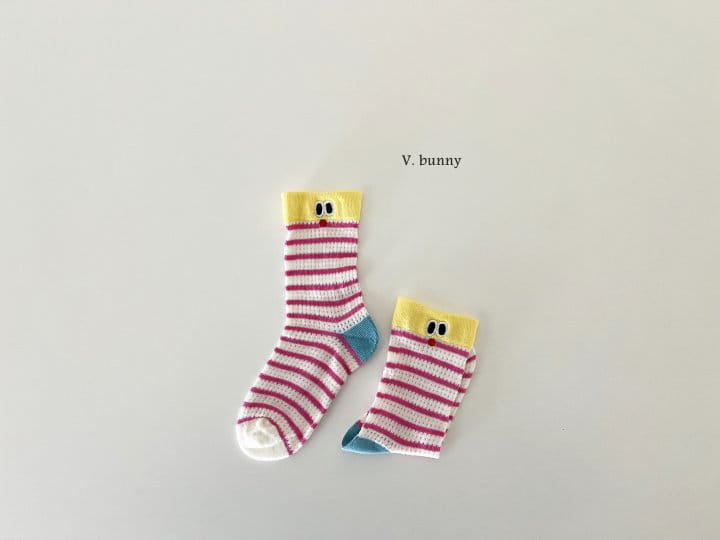 V Bunny - Korean Children Fashion - #childofig - Round Eyes Socks Set - 7