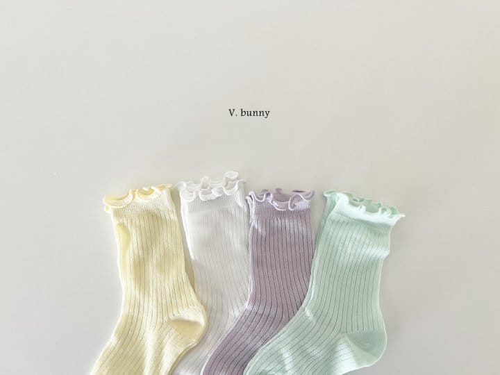 V Bunny - Korean Children Fashion - #childofig - Macarron Socks Set - 5