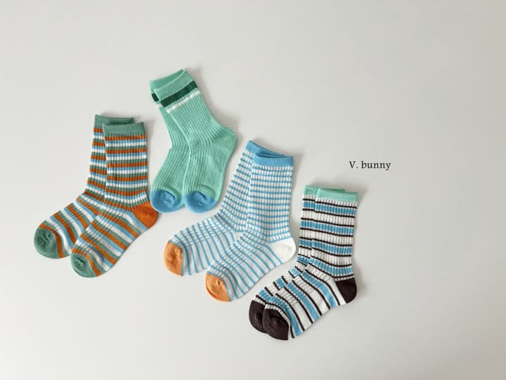 V Bunny - Korean Children Fashion - #childofig - Sadan Socks Set - 5