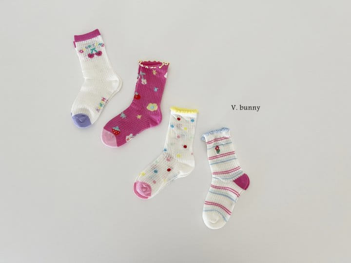 V Bunny - Korean Children Fashion - #childofig - Yomi Socks Set - 2