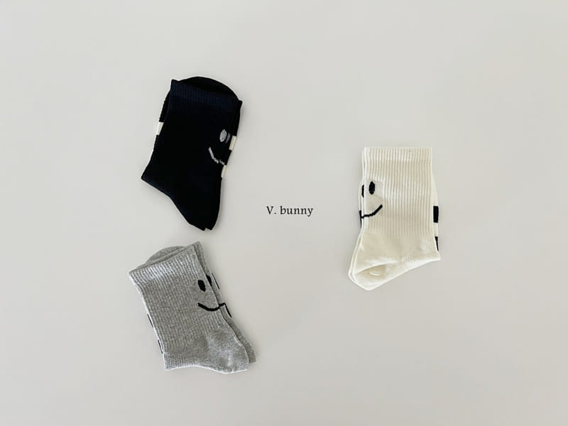 V Bunny - Korean Children Fashion - #childrensboutique - ST Smile Socks Set - 3