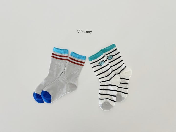 V Bunny - Korean Children Fashion - #childrensboutique - Catch Socks Set - 9