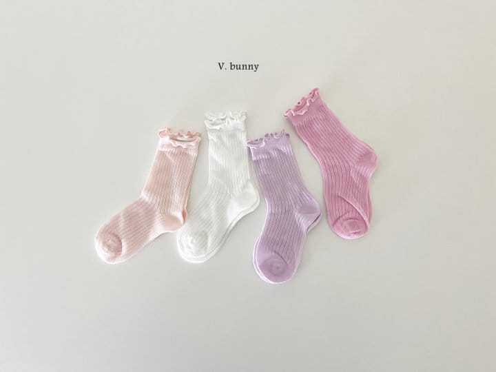 V Bunny - Korean Children Fashion - #childrensboutique - Macarron Socks Set - 7