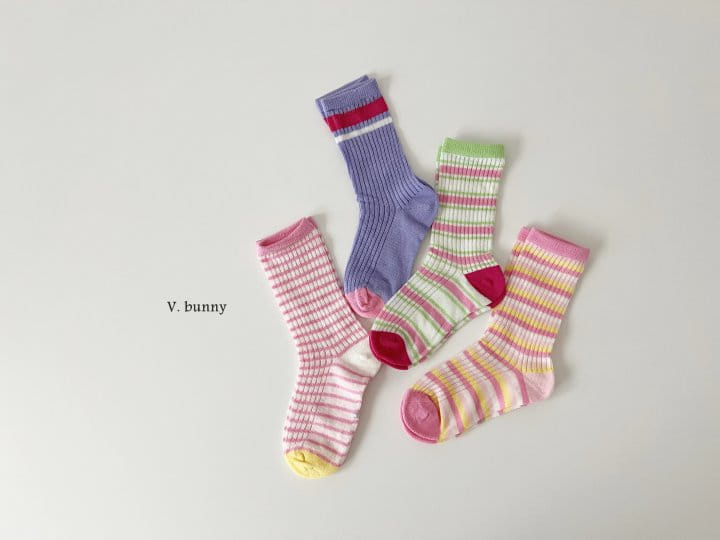 V Bunny - Korean Children Fashion - #childrensboutique - Sadan Socks Set - 6