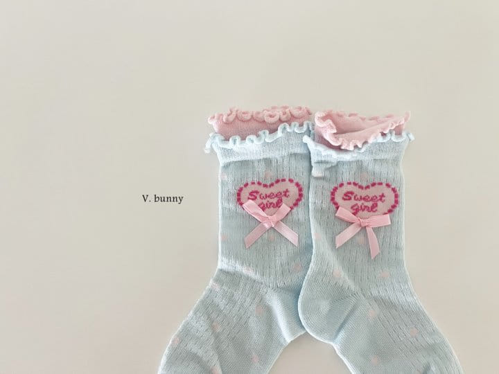 V Bunny - Korean Children Fashion - #childrensboutique - Cute Bunny Socks Set - 3
