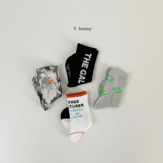 V Bunny - Korean Children Fashion - #designkidswear - Galaxy Socks Set