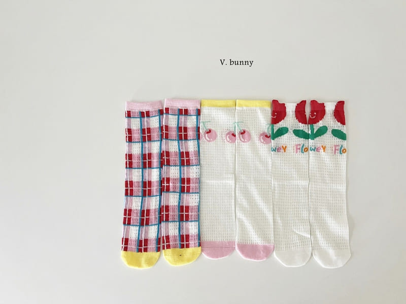 V Bunny - Korean Children Fashion - #designkidswear - Ploy Socks Set - 11
