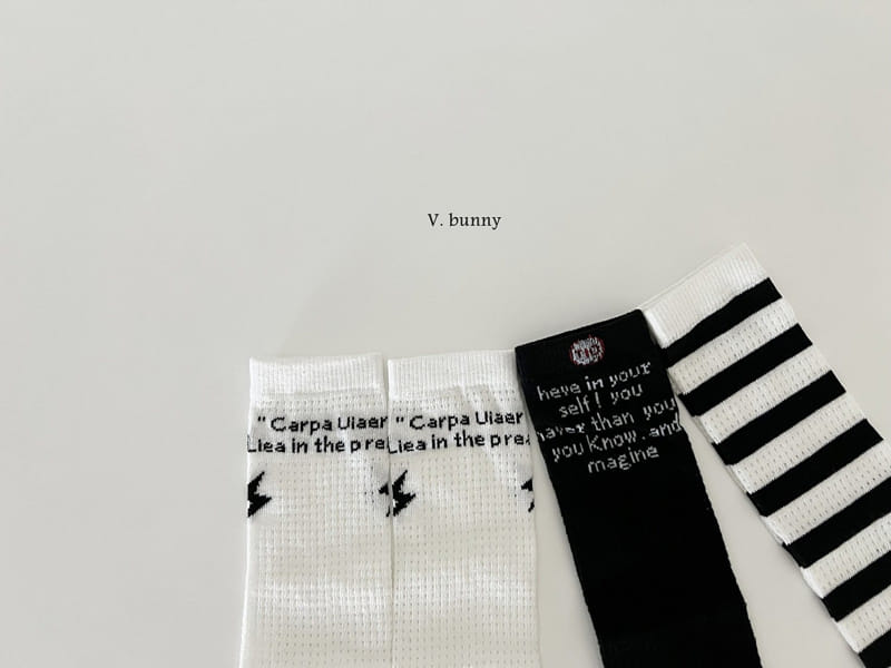 V Bunny - Korean Children Fashion - #designkidswear - Thunderbolt Socks Set - 9