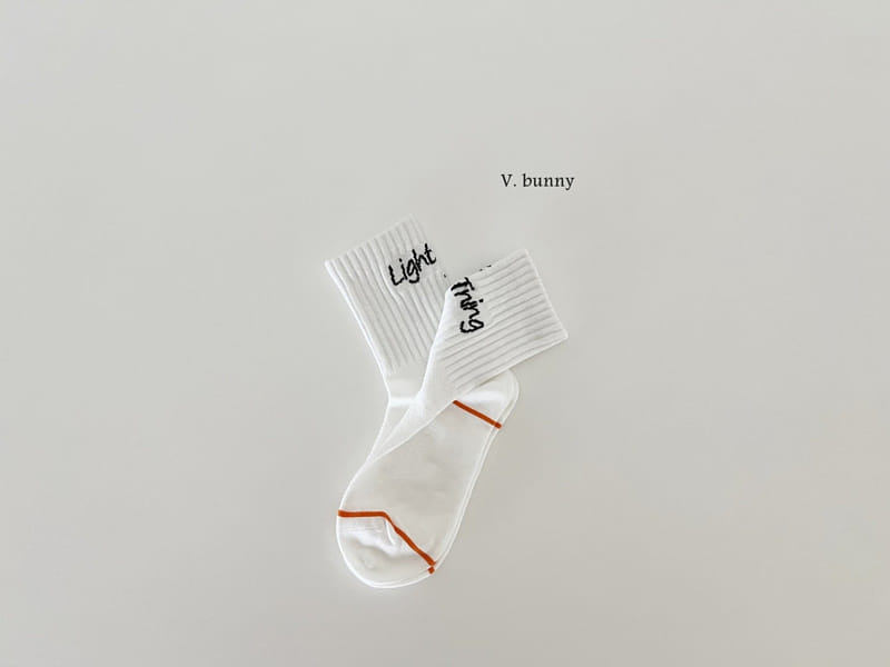 V Bunny - Korean Children Fashion - #designkidswear - Lightning Socks Set - 6