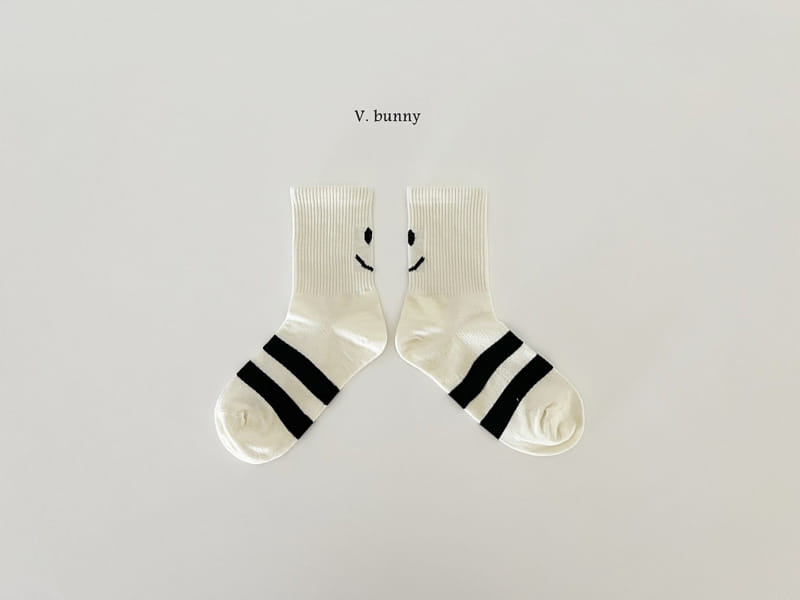 V Bunny - Korean Children Fashion - #childrensboutique - ST Smile Socks Set - 4