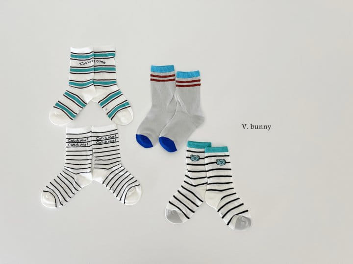V Bunny - Korean Children Fashion - #designkidswear - Catch Socks Set - 10