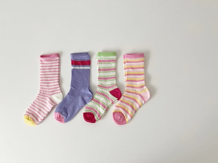 V Bunny - Korean Children Fashion - #designkidswear - Sadan Socks Set - 7