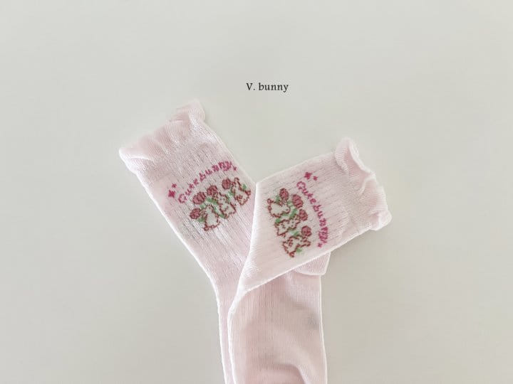V Bunny - Korean Children Fashion - #childrensboutique - Cute Bunny Socks Set - 4