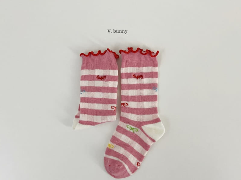 V Bunny - Korean Children Fashion - #discoveringself - Banana Socks Set - 7