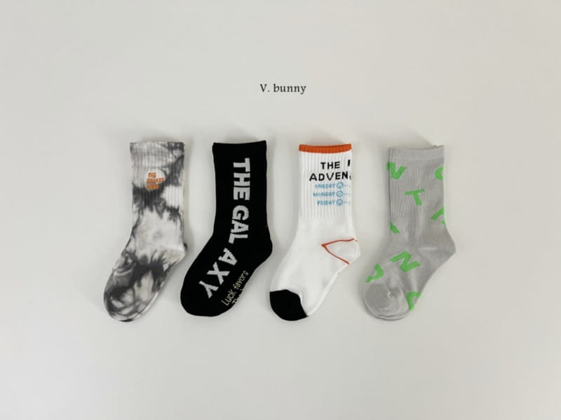 V Bunny - Korean Children Fashion - #discoveringself - Galaxy Socks Set - 2
