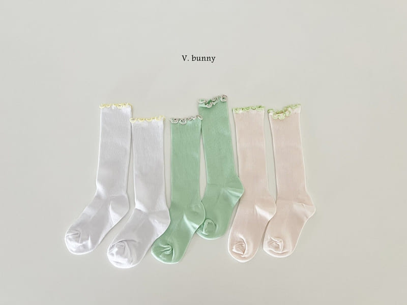 V Bunny - Korean Children Fashion - #discoveringself - Frill Long Socks Set - 11