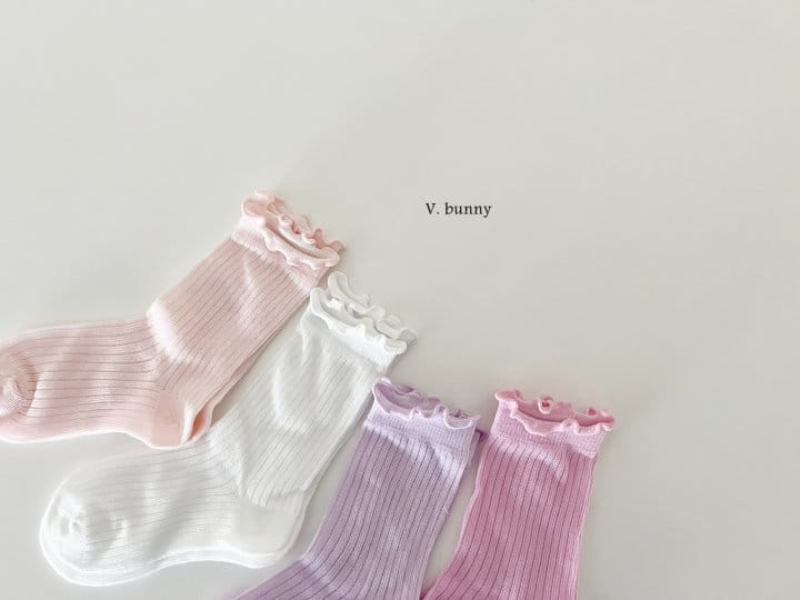 V Bunny - Korean Children Fashion - #discoveringself - Macarron Socks Set - 9